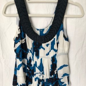 Tory Burch blue & white blouse